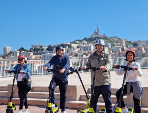 Location trottinette électrique 4h avec Pack Guide Virtuel – Marseille